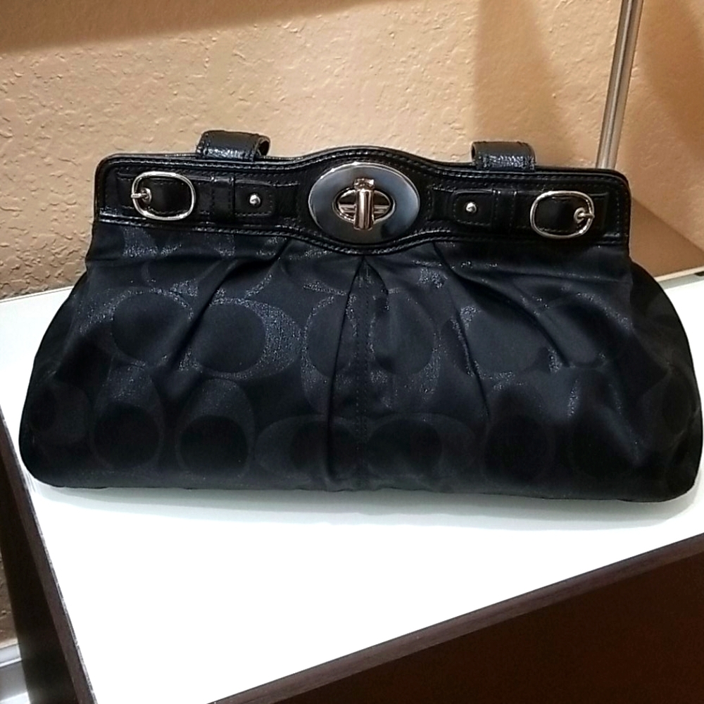 Black vintage coach bag